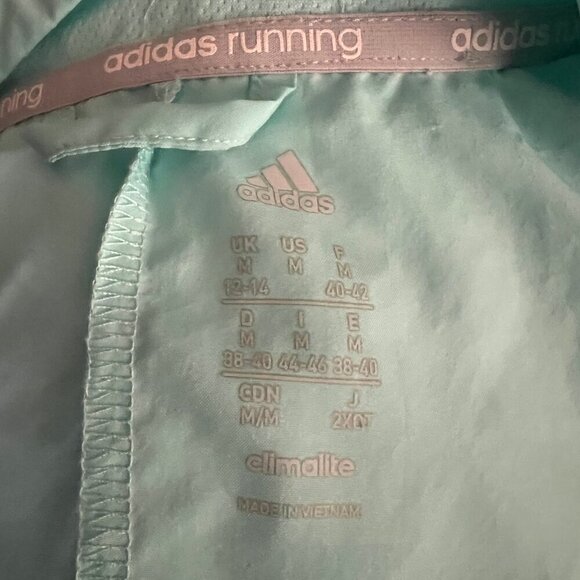 Adidas Women's Running Response Wind Jacket, Energy Aqua, Size Medium - Picture 8 of 10